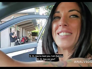 Italian Sluts, Sabrina Ice drinks pee and gets fucked upon the exasperation at hand exhibitionism, outdoor and swallow GL293