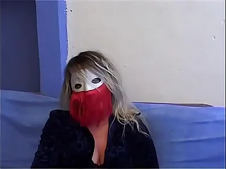 Italian tie the knot takes two cocks in double penetration